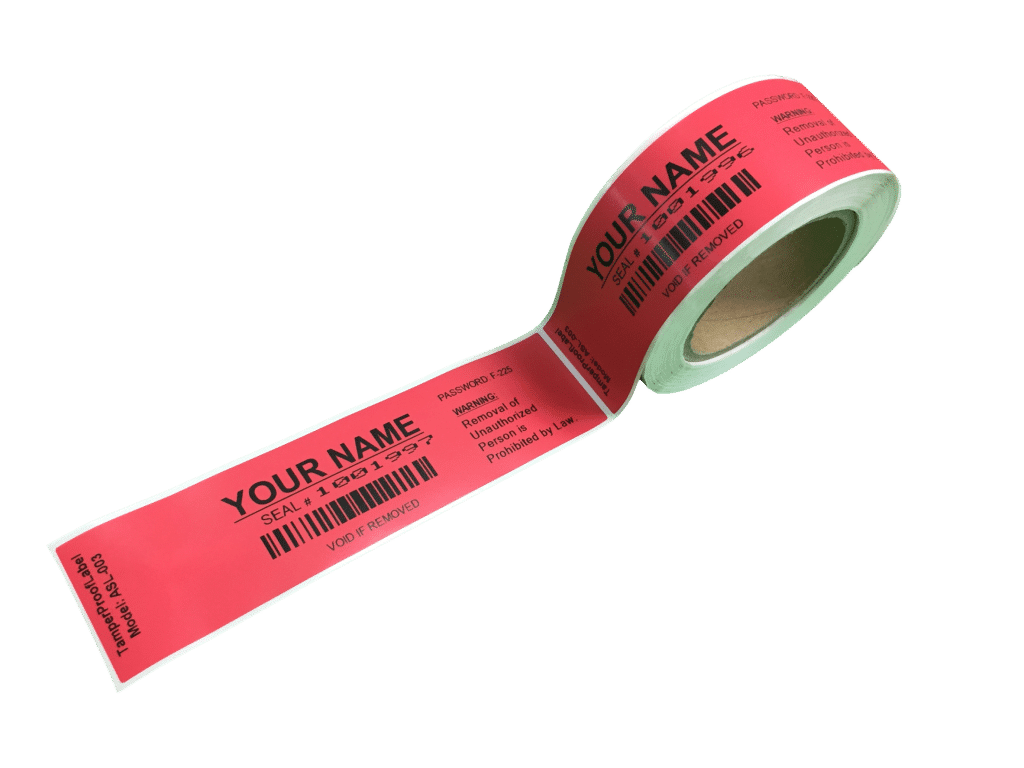 ASL 003 Big label seal tamper evident