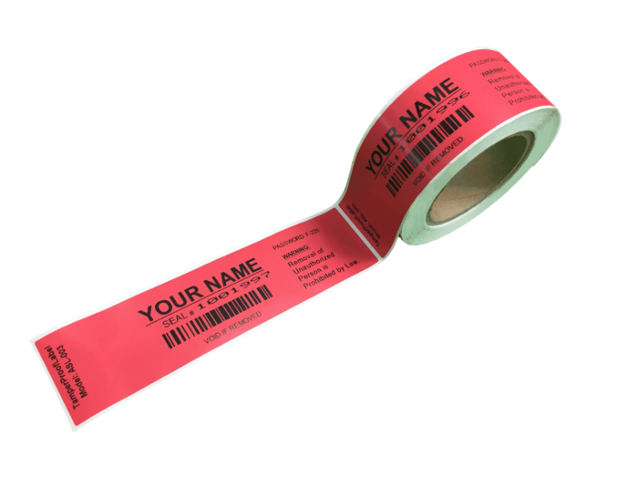 ASL-003 label seal tamper evident