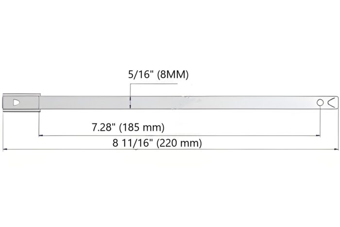 mbs 8001 security seals metal