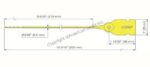 Pull Tight Plastic Seals PTS-8005 Dimension